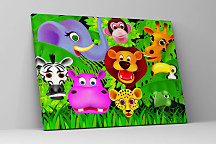 Obraz do detskej izby Zvieratká z džungle zs1138